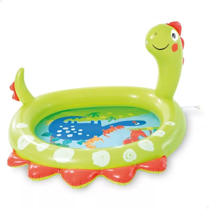 Intex - Piscina hinchable pequeña dinosaurio c/aspersor 119x109x66 cm barato