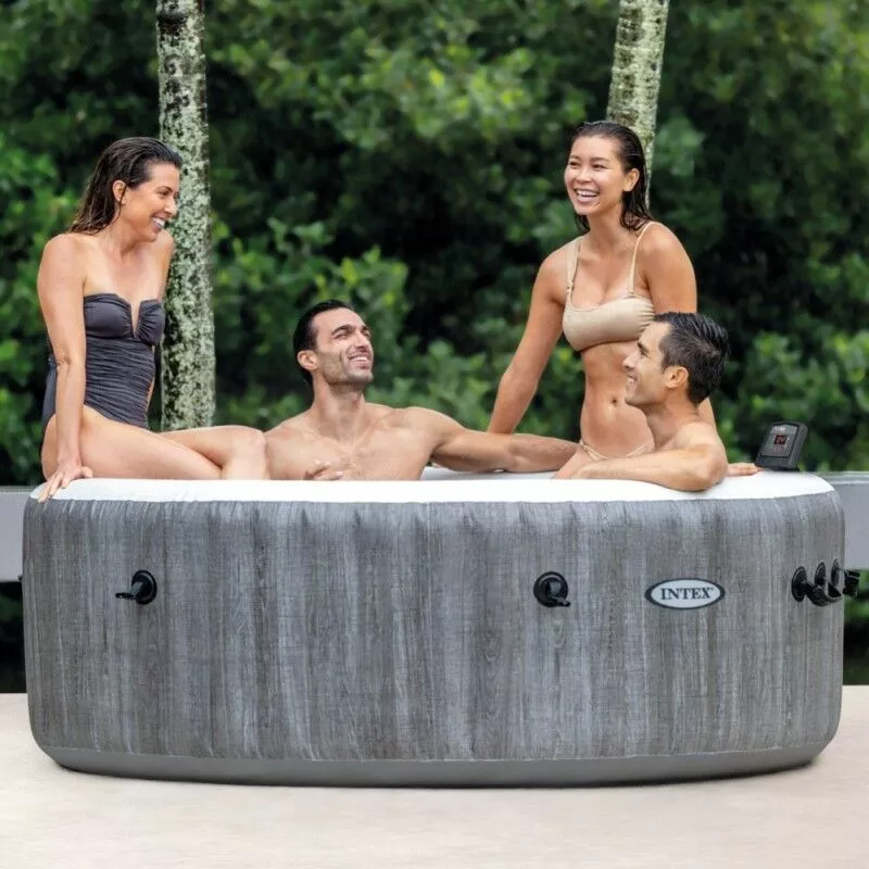 Intex - Purespa Greywood Masaje Burbujas Deluxe 196X71 Cm 28440Ex En Oferta Intex - Purespa Greywood Masaje Burbujas Deluxe 196X71 Cm 28440Ex Barato