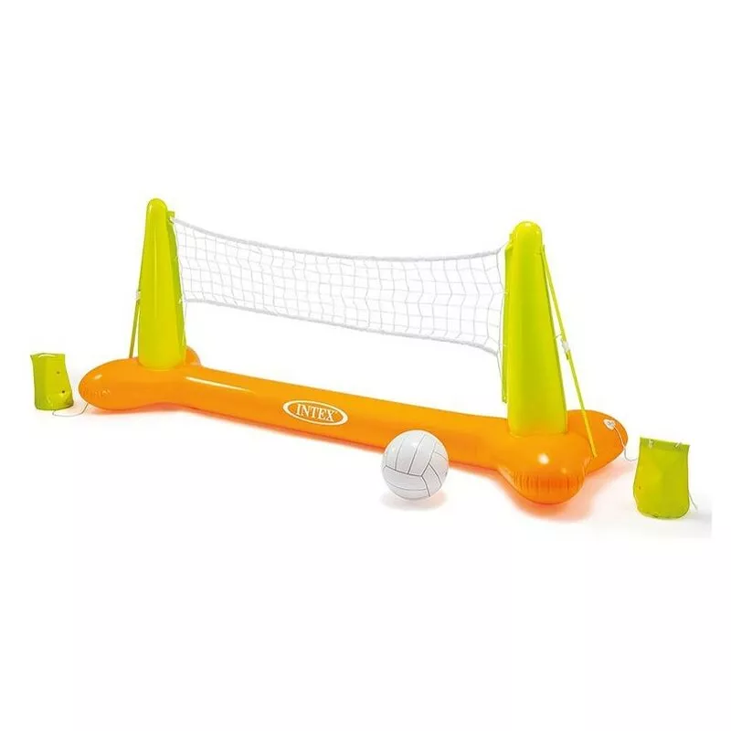 Intex - Red hinchable de voleibol para piscina naranja y verde 56508 barato