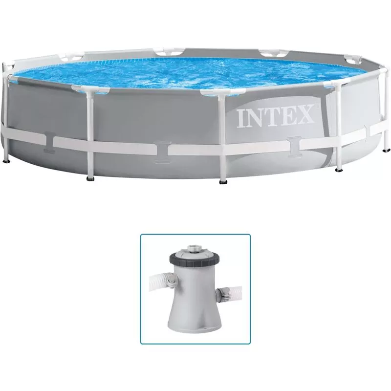 Intex - Set de piscina estructura de prisma calidad superior 305x76 cm barato