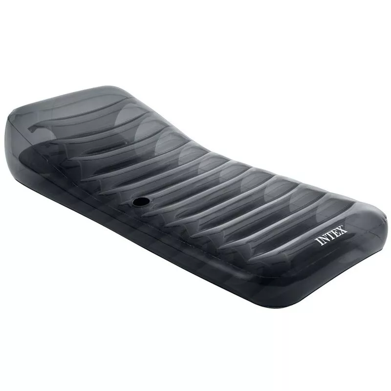 Intex - Tumbona hinchable Premium gris para piscina 211x99 cm barato