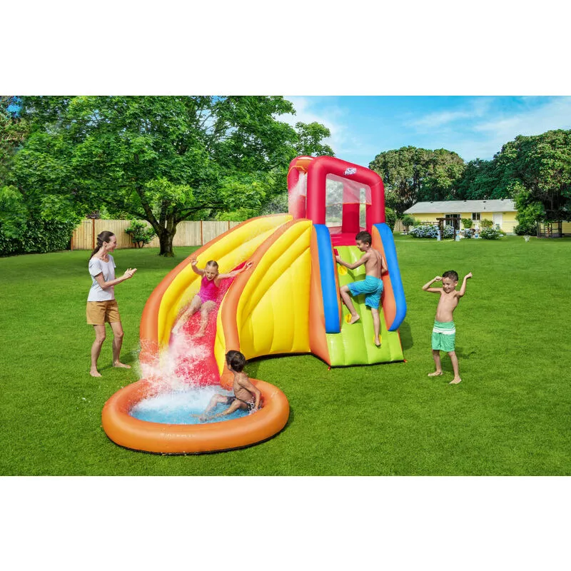 Juego Hinch 366x337x241cm Inf Bestway Polie Water Park Tobog barato
