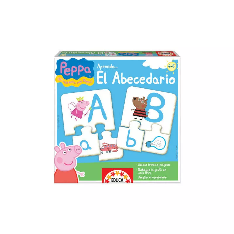 Juego aprendo el abecedario peppa pig de 4-5 años educa borras 15652 barato