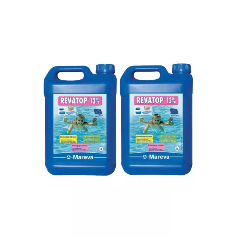 Juego de 2 MAREVA REVATOP 12% Algicidas - 5 L - 000124U - Bleu barato