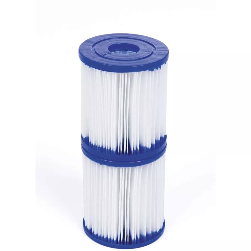 Juego De 2 Cartuchos Filtrantes Tipo 1 Para Bomba De Piscina - 7,8X7,8Cm Compatible Con Las Piscinas Bestway Leman, Opalite, Connemara, Diamond, Jade En Oferta Juego De 2 Cartuchos Filtrantes Tipo 1 Para Bomba De Piscina - 7
