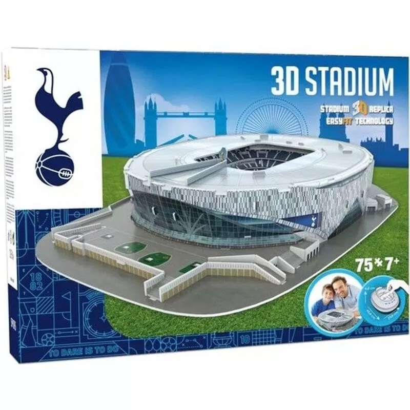 Juego de puzle 3D de 75 piezas Tottenham Hotspur Stadium - Multicolor - Nanostad barato
