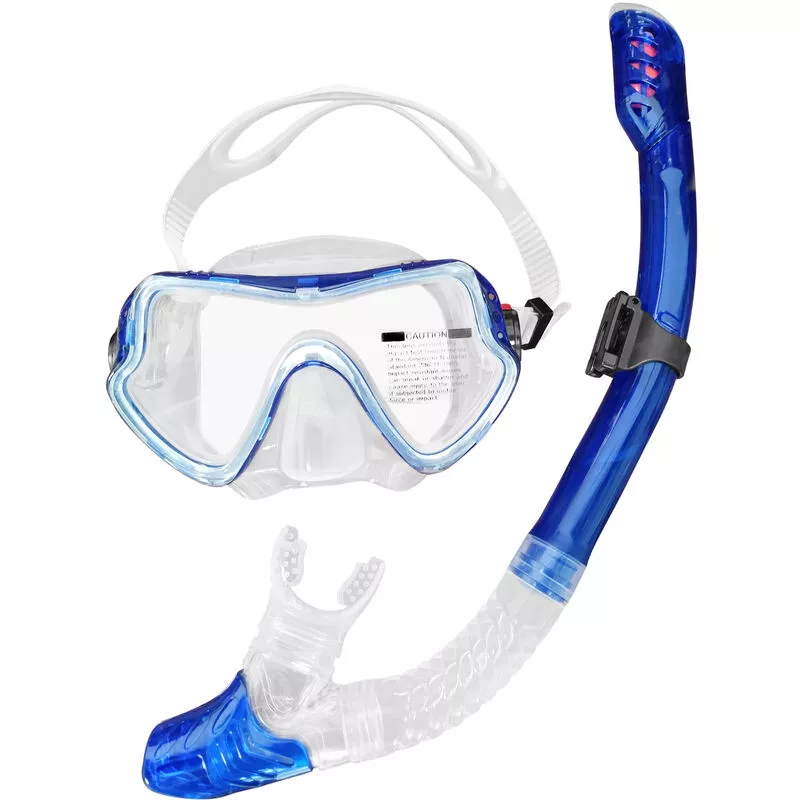 Juego de snorkel Mascara de buceo con vista amplia Juego de snorkel con parte superior seca Marco grande Lentes hermeticas y antivaho para una mejor barato