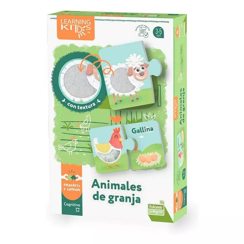Juego educativo falomir animales de granja tacto y sensaciones barato