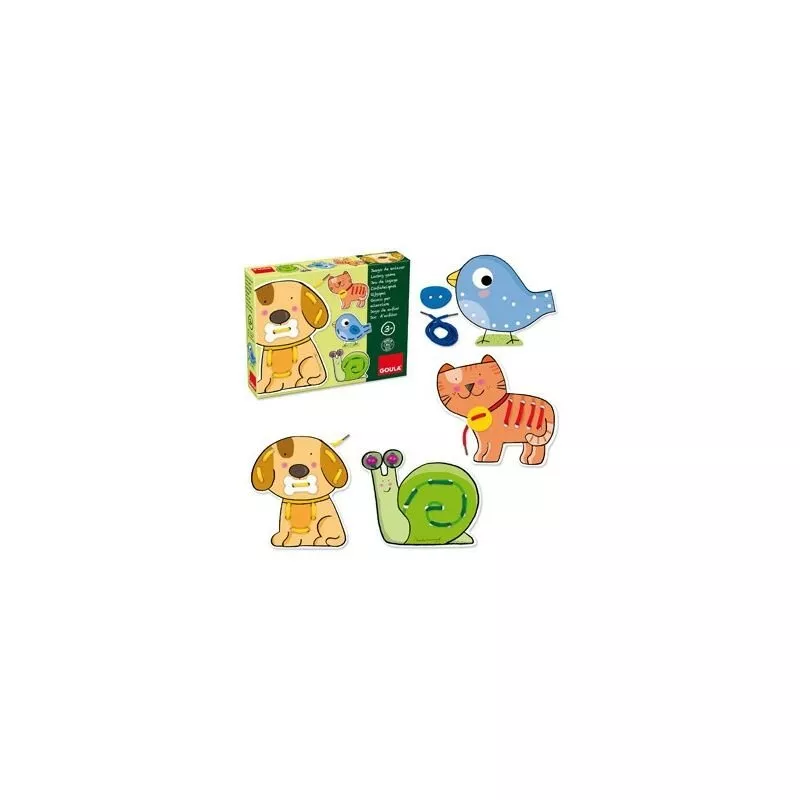 Juego goula didactico enlazar animales barato