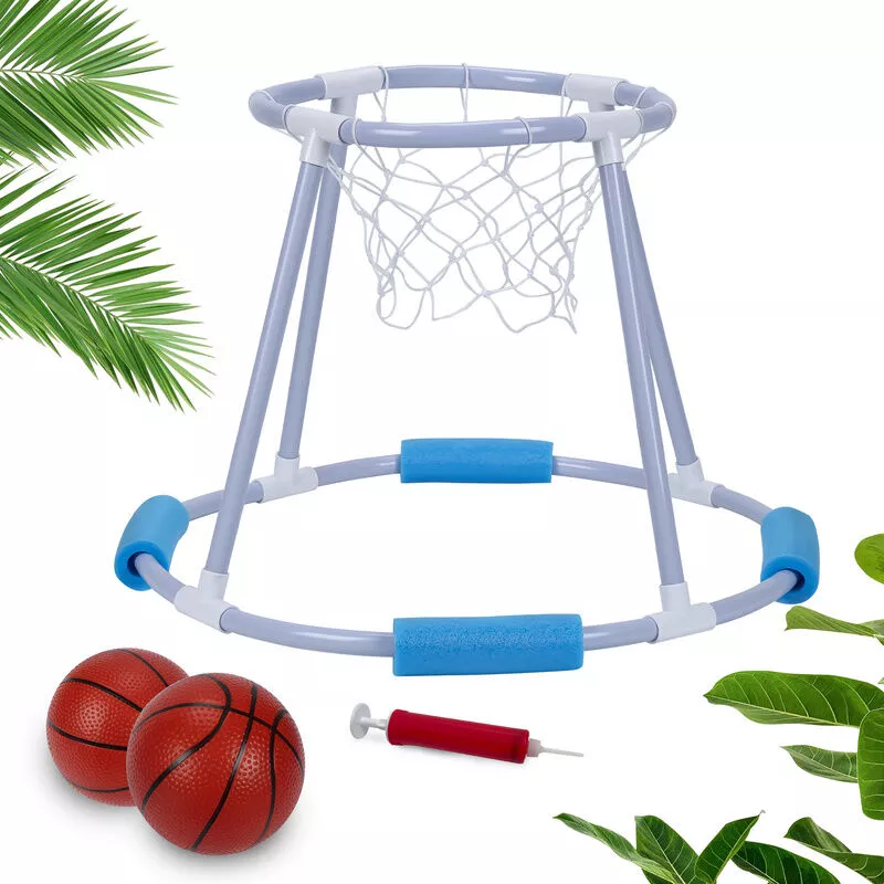 Juguetes de la piscina portería de fútbol juego de baloncesto juego de baloncesto colchoneta de natación - azul - Hengda barato