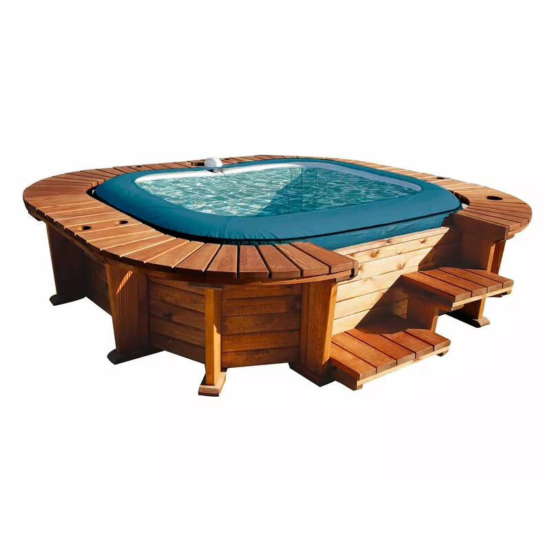 K2O - Spa de Madera Palm Beach Para 4-6 personas Cuadrado 250x275x71 cm barato