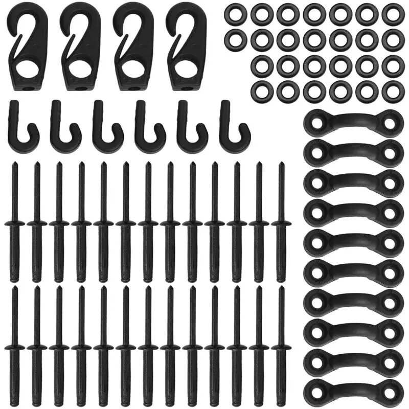 Kayak Bungee Deck Loops Kit Almohadilla de amarre Eye Deck Loops Clips Kit de remaches para kayaks Canoas Barcos barato