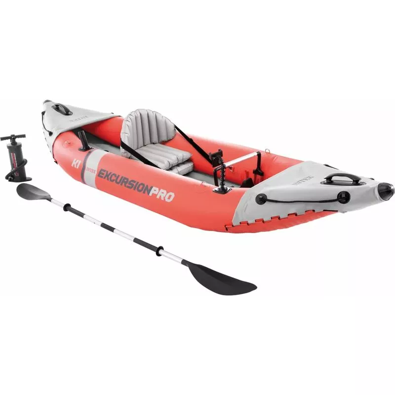 Kayak hinchable Excursion Pro K1 305x91x46 cm - Rojo - Intex barato