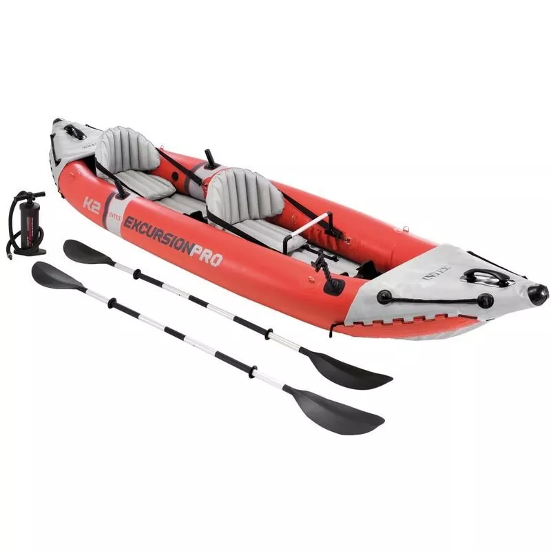 Kayak hinchable K2 Excursion Pro 2 remos + hinchador - Intex barato
