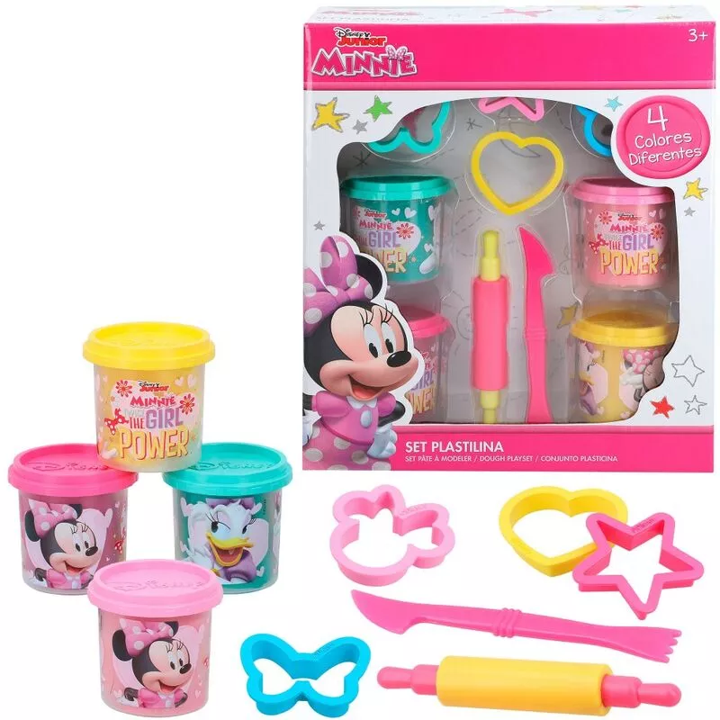 Kit 4 botes plastilina con accesorios Disney barato