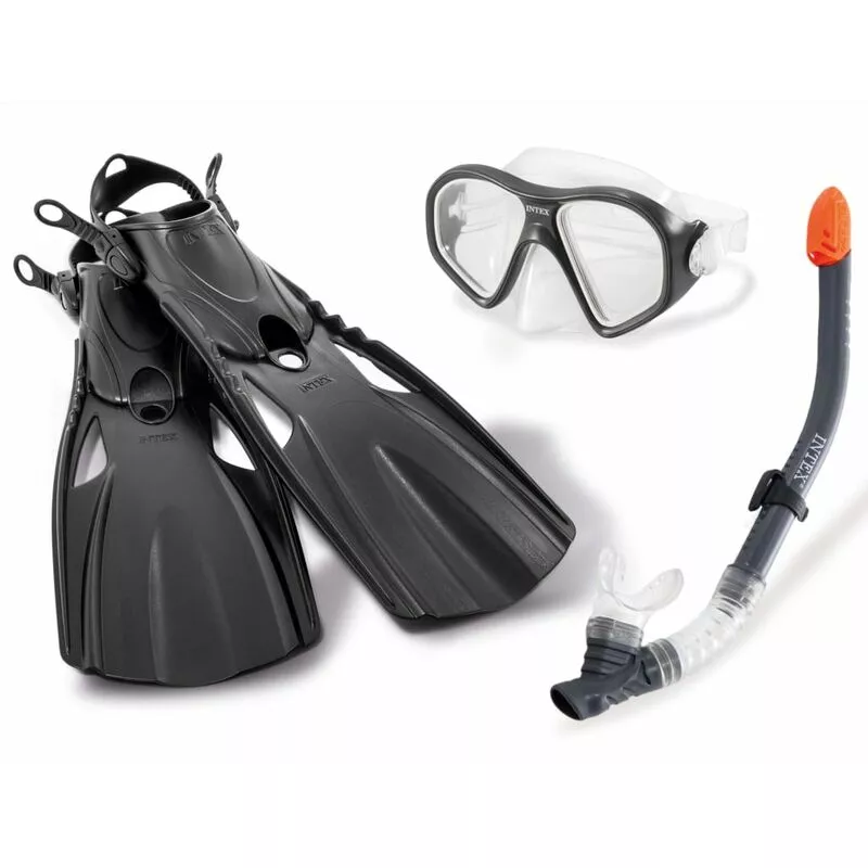 Kit de buceo Reef Rider 4 piezas - Negro - Intex barato