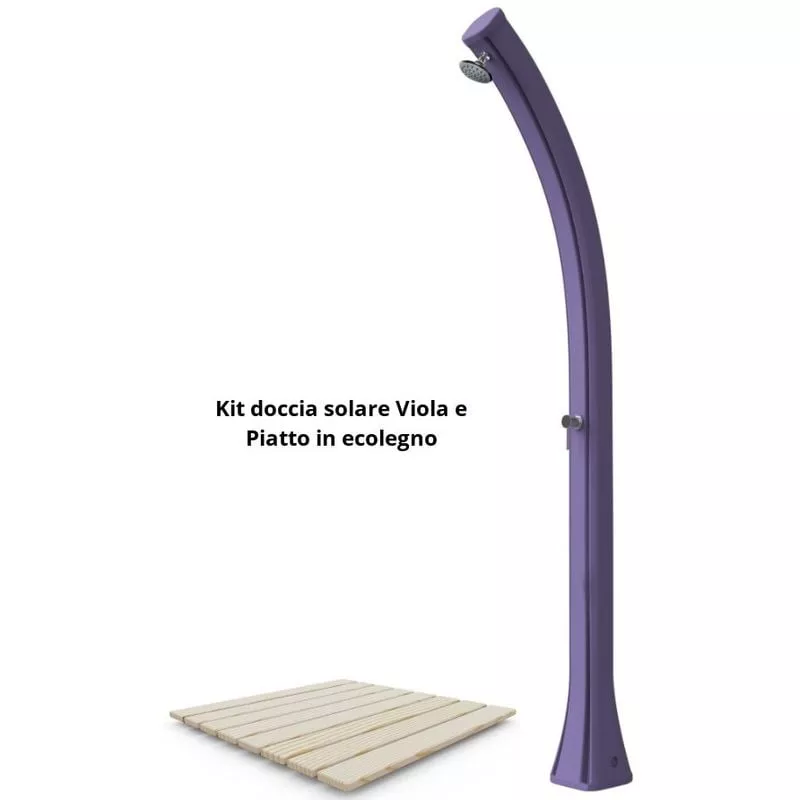 Kit de ducha púrpura con plato de ducha cm 19x17x215 ARKEMA DESIGN - prodotto made in Italy PIATTO-VIOLA barato