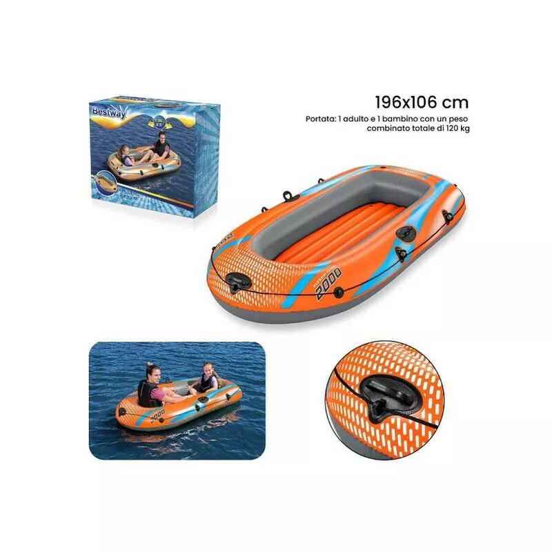 Kondor Elite 2000 196x106cm Tiga de tanques inflable 2 personas Máx 120kg 61139 barato