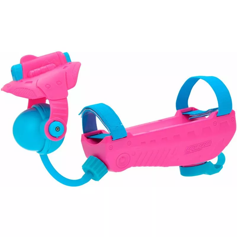 Lanzador de agua aqua gear hydro charger rosa y azul barato