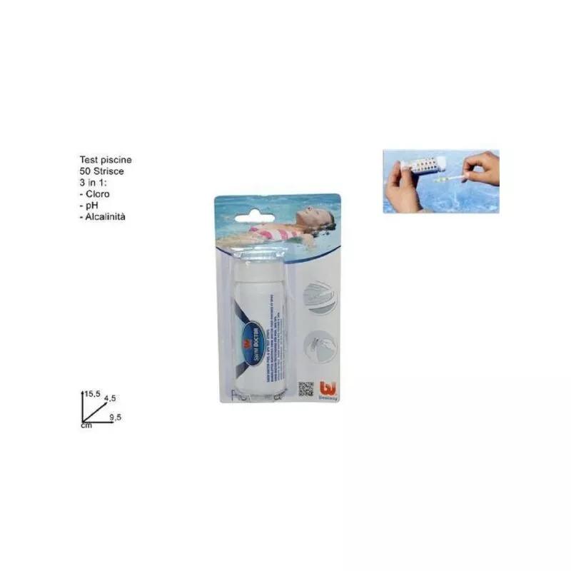 Las tiras de prueba de agua spa 3in1 50 pcs 3 funciones cloro ph y alcalinit 58142 barato