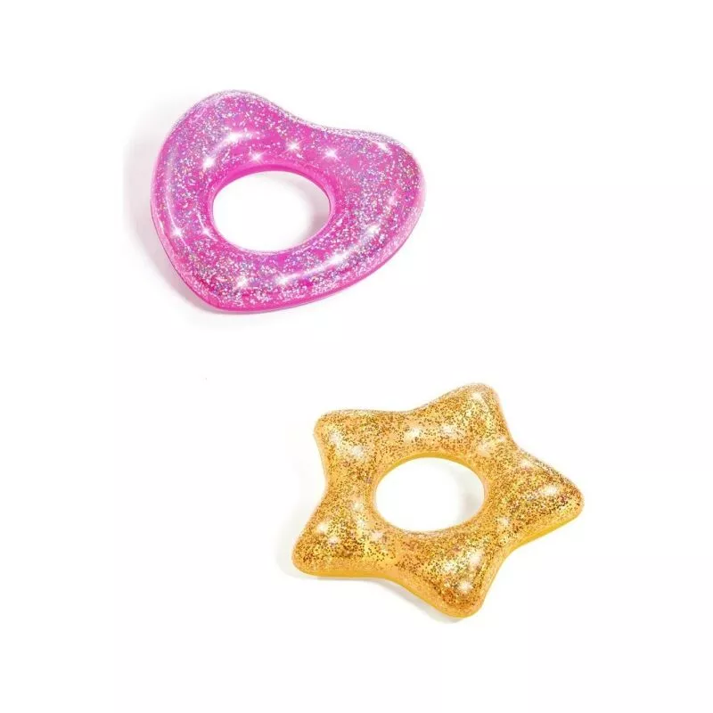 Libbage 91 cm Glitter Donut inflable de la piscina marina Corazón del corazón 36141 barato