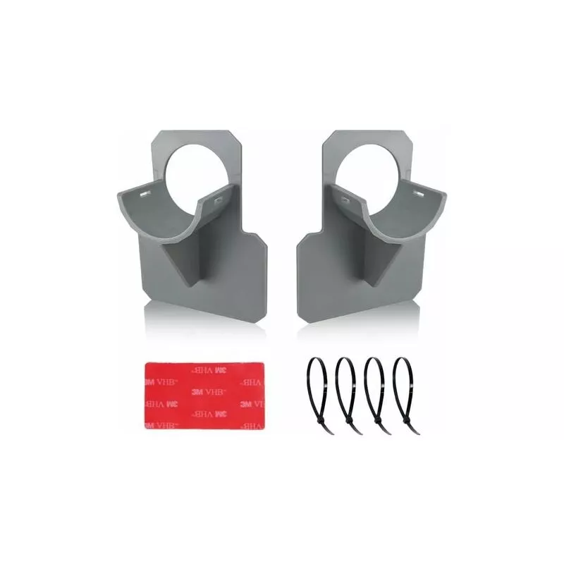 Lilid Juego de 2 soportes para manguera de piscina Adaptador de piscina Gris Accesorios de piscina para mangueras de piscina de hasta 38 mm (Gris) barato