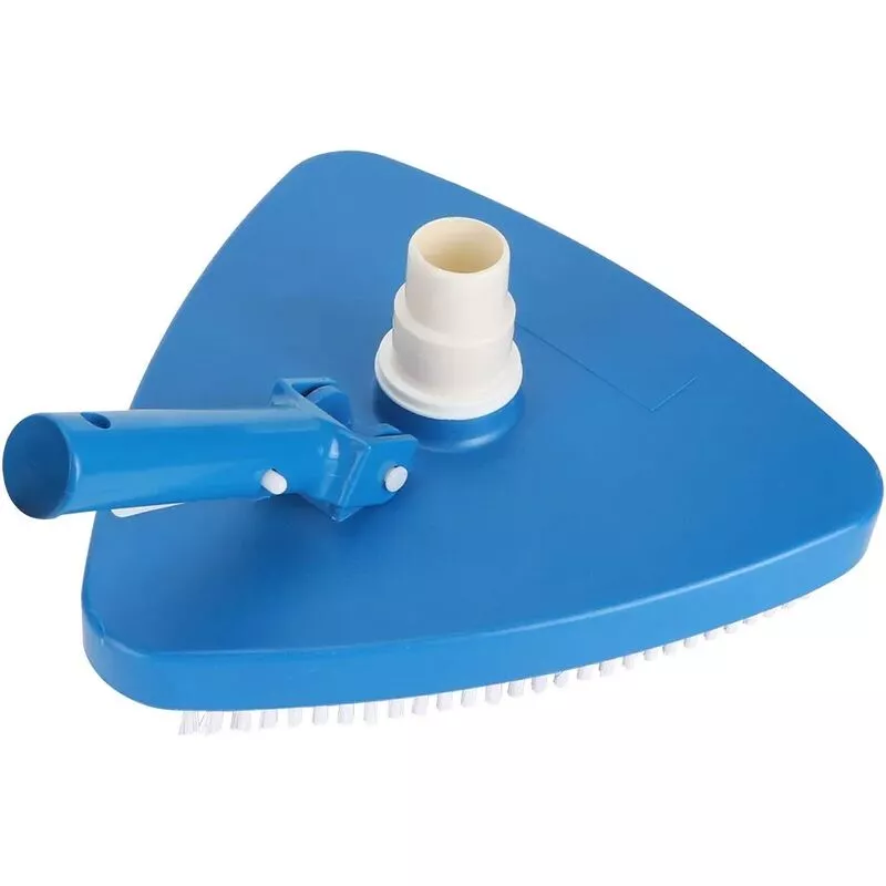 Limpiador de piscinas Manual rotatorio Triangular Portátil Forma triangular ponderada Piscina Cabezal de vacío Cepillo Herramienta de limpieza barato