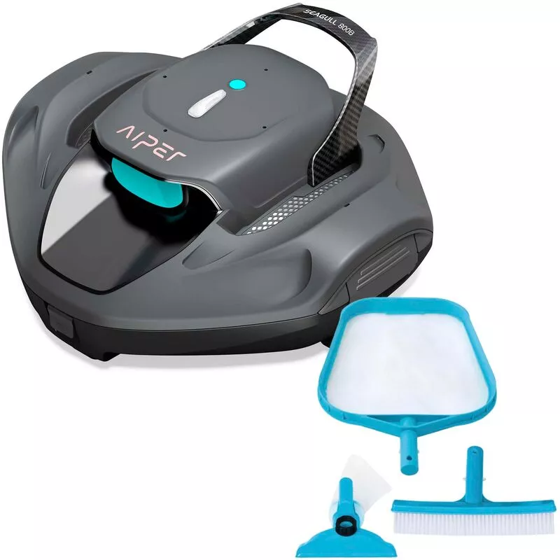 Limpiador robótico de piscinas segull 800b + kit limpieza básico - Gris oscuro barato