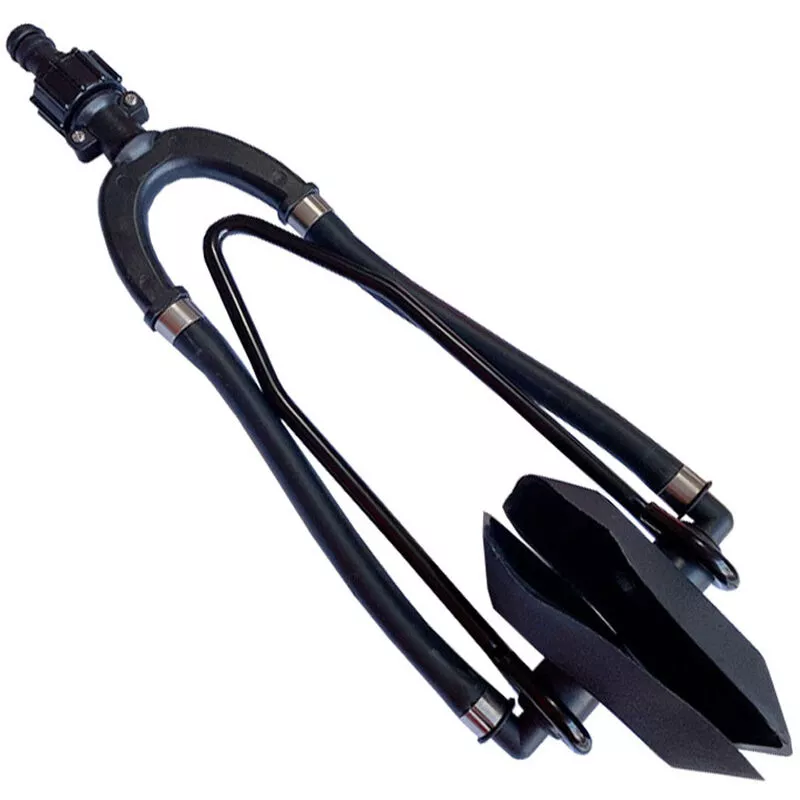 Limpiadores de motor Rectangular Fueraborda Doble alimentacion Barco marino Yate Motor Enjuague Orejeras de motor Taza Conexion de manguera de jardin barato