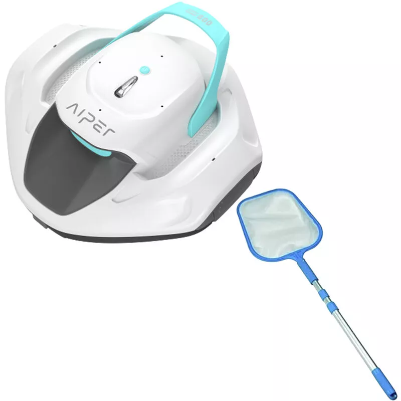 Limpiafondos para piscina inalámbrico seagull 800b con Red telescópica - Blanco barato