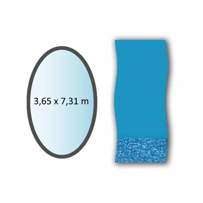 Liner remolino ovalado de 3.65x7.31m para piscinas elevadas - li1224sb - swimline - barato