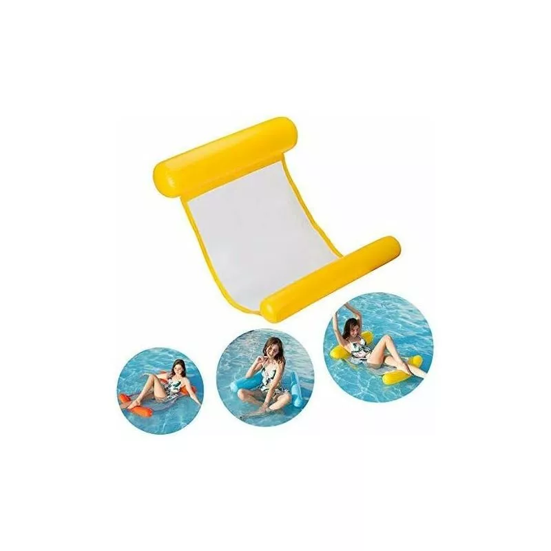 Lkkqqg Hamaca De Agua Cama Flotante: Boya Inflable Para Piscina - Hamaca De Red Flotante Para Adultos - Cuerpo Flotante De Playa De Verano barato