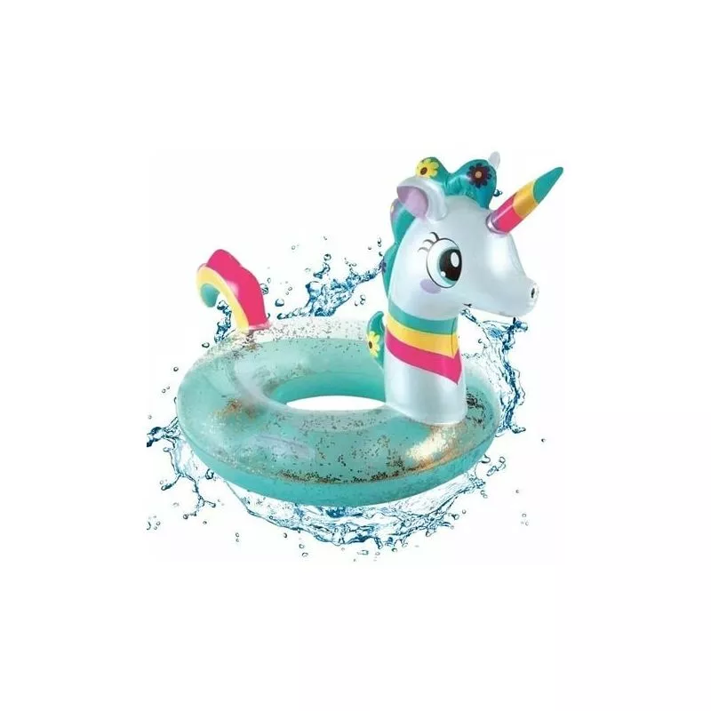 Lmly Anillo de natación inflable de unicornio para niños