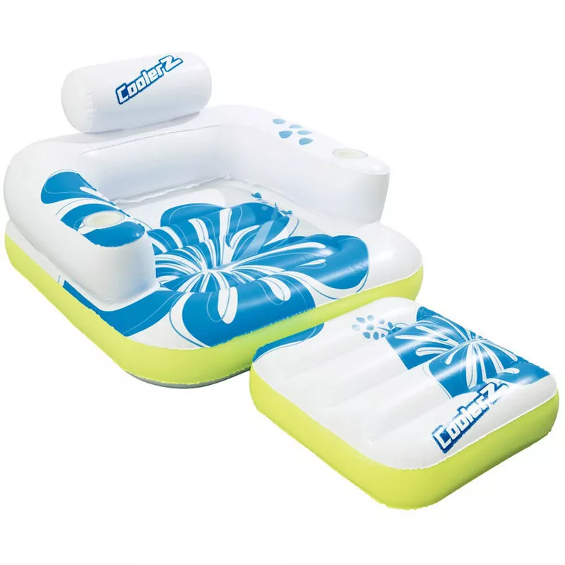 Lolahome - Flotador gigante de tumbona blanco de PVC de 107x175 cm barato