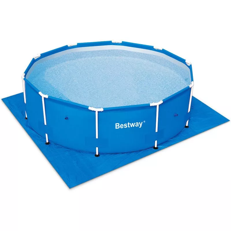 Lona protectora para suelo de piscina de Polietileno Azul 396x396cm - Bestway barato