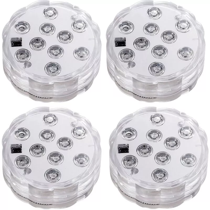 Luces LED de buceo con control remoto por radiofrecuencia IP68 Luz subacuatica impermeable 10LEDs 16 luces de estanque que cambian de color para barato