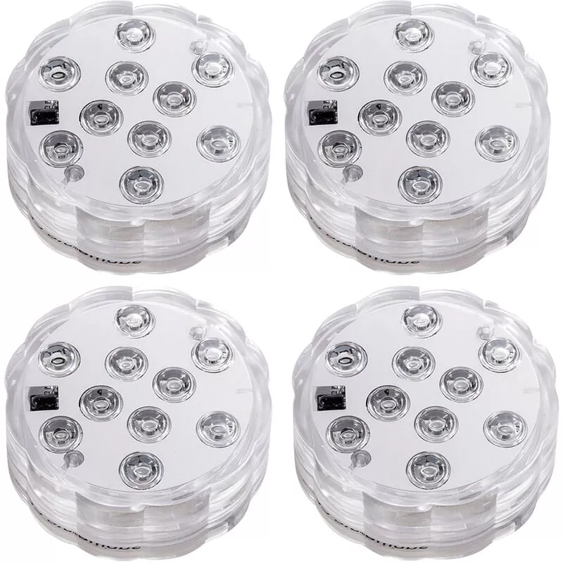 Luces LED de buceo con control remoto por radiofrecuencia IP68 Luz subacuatica impermeable 10LEDs 16 luces de estanque que cambian de color para barato