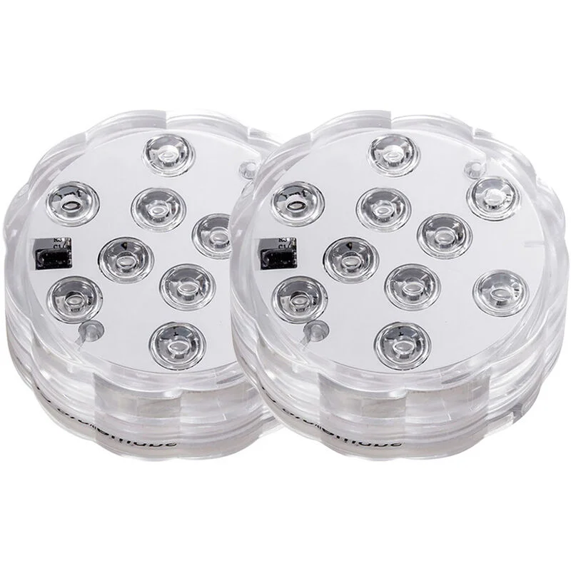 Luces LED de buceo con control remoto por radiofrecuencia IP68 Luz subacuatica impermeable 10LEDs 16 luces de estanque que cambian de color para barato