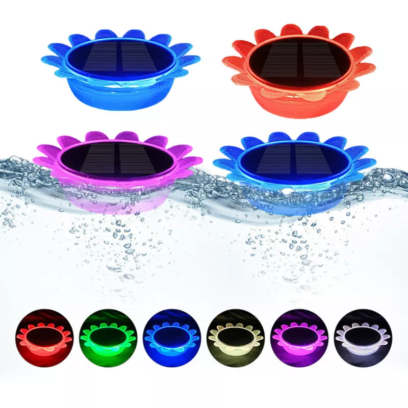 Luces flotantes para piscina