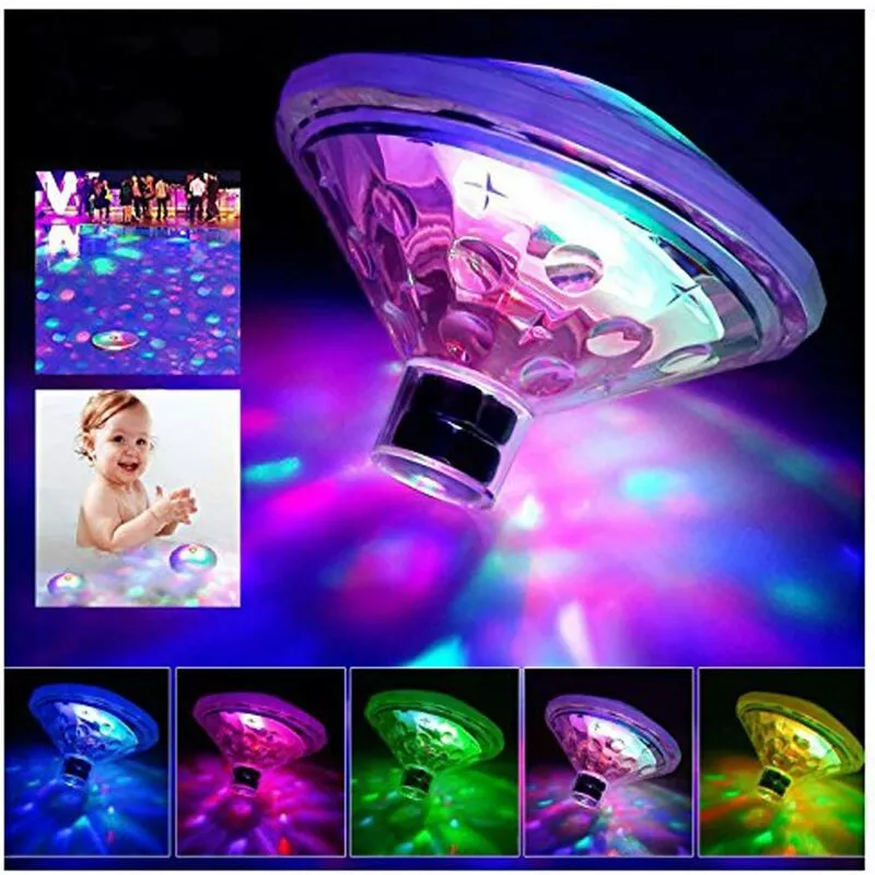 Luz led flotante para piscina/estanque que funciona con pilas