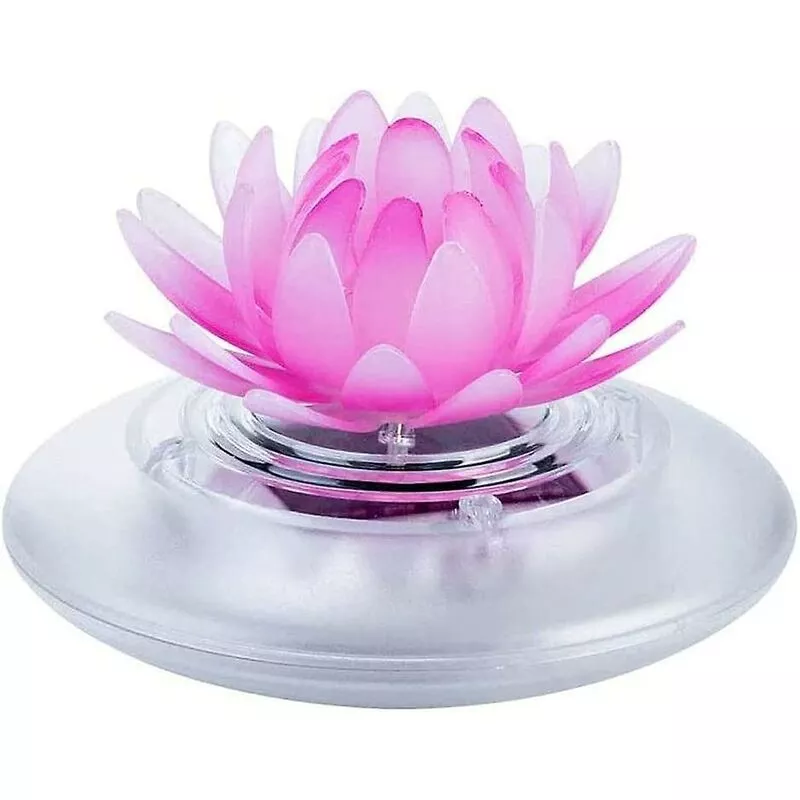 Luz solar de loto flotante