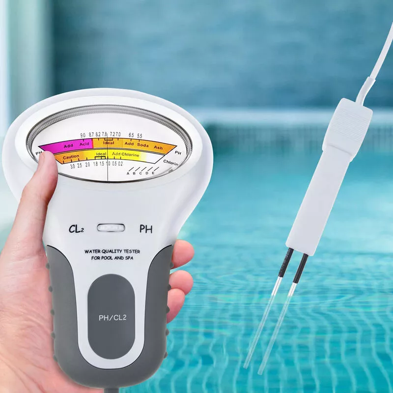 Lycxames - PC-102 Probador de pH y cloro 2 en 1 - Probador de calidad del agua CL2 para piscinas y acuarios barato