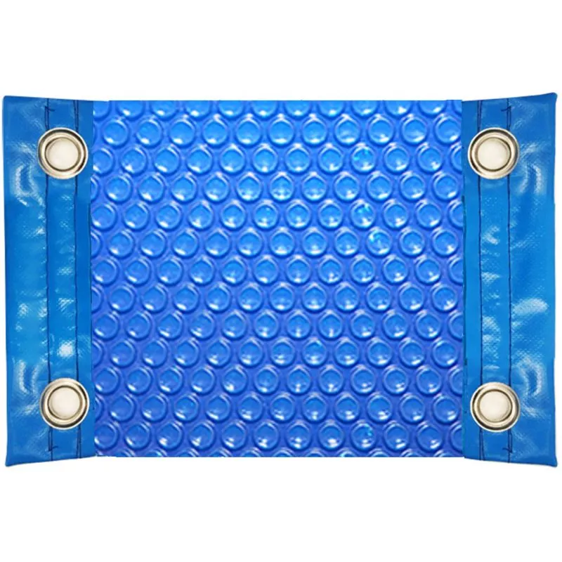 MANTA TÉRMICA (COBERTOR TÉRMICO-CUBIERTA ISOTÉRMICA-TOLDO PARA PISCINA) DE 600 MICRAS ECONÓMICA CON REFUERZO EN LOS LADOS ESTRECHOS + OJALES EN ACERO barato