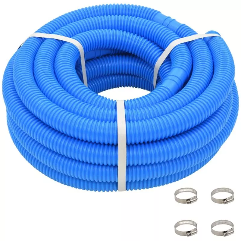 Manguera De Piscina Azul 38 Mm 12 M Con Abrazaderas - Azul - Vidaxl En Oferta Manguera De Piscina Azul 38 Mm 12 M Con Abrazaderas - Azul - Vidaxl Barato