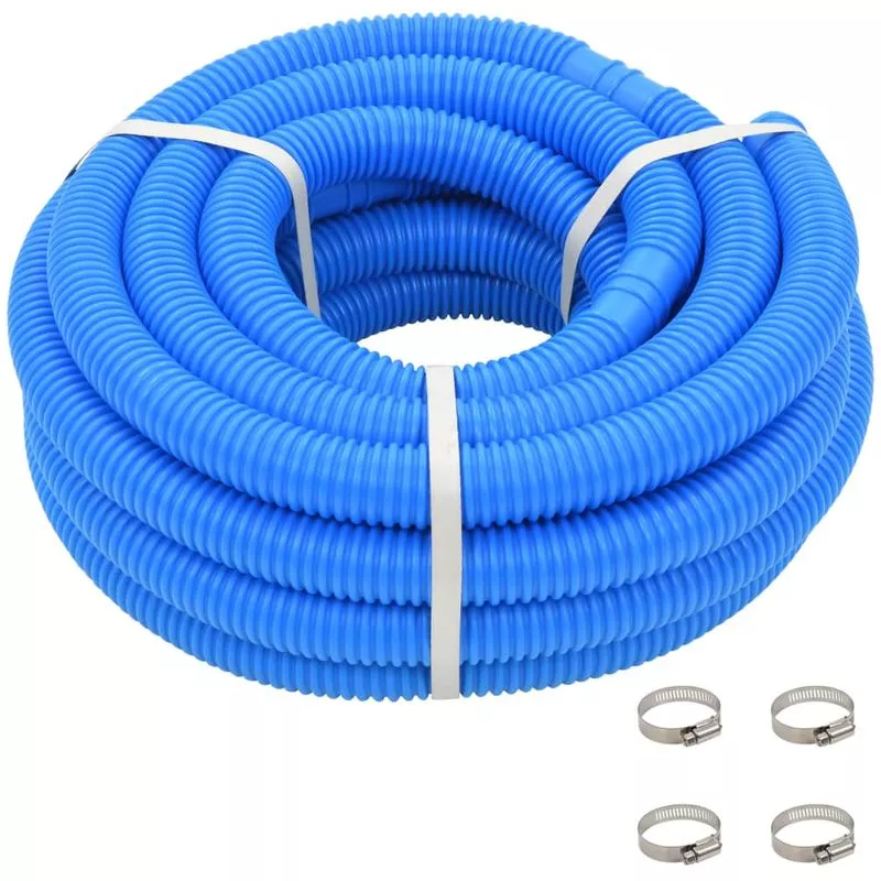 Manguera de piscina con abrazaderas azul 38 mm 12 m barato