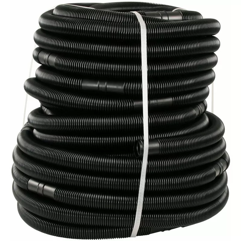 Manguera de piscina para sistema de filtro de arena negra 50 m de longitud total
