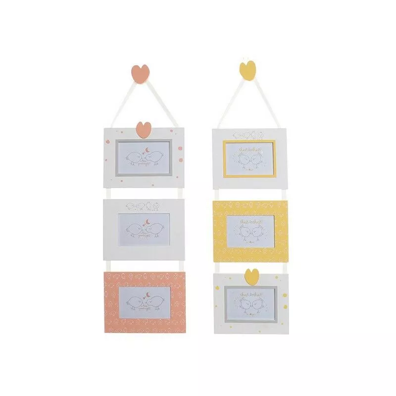 Marco de Fotos Madera Cristal (22 x 1 x 57 cm) (2 pcs) 8424001663514 S3006596 - Dkd Home Decor barato