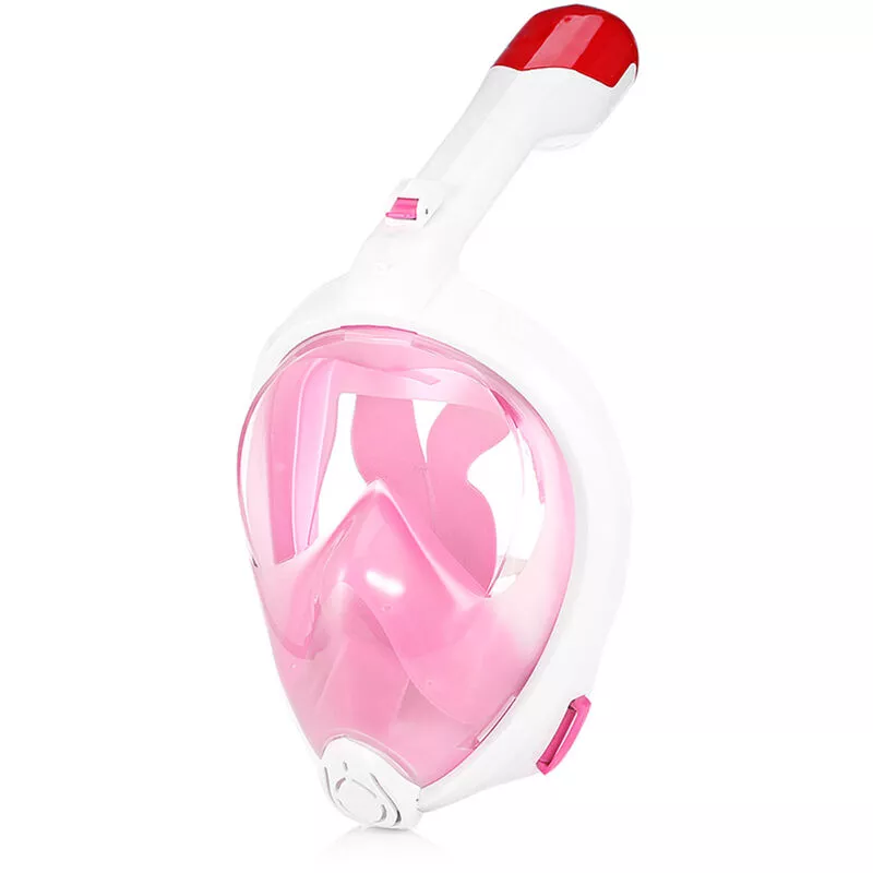 Mascara de buceo con esnorquel seco desmontable de cara completa