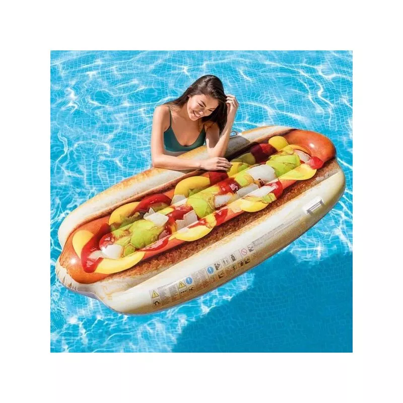 Matchtress Island Impresión inflable Hot-Dog en pvc Sea Nwimming Pool 108 x 89 cm barato