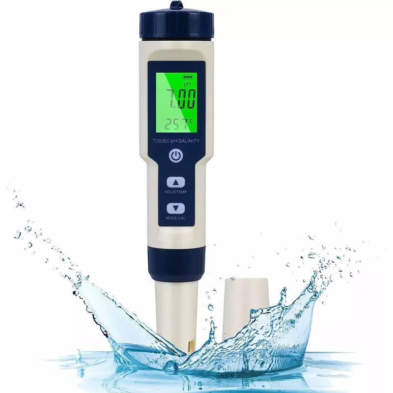 Medidor de ph electrónico 5 en 1